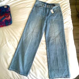 EXPRESS wide leg high rise jeans